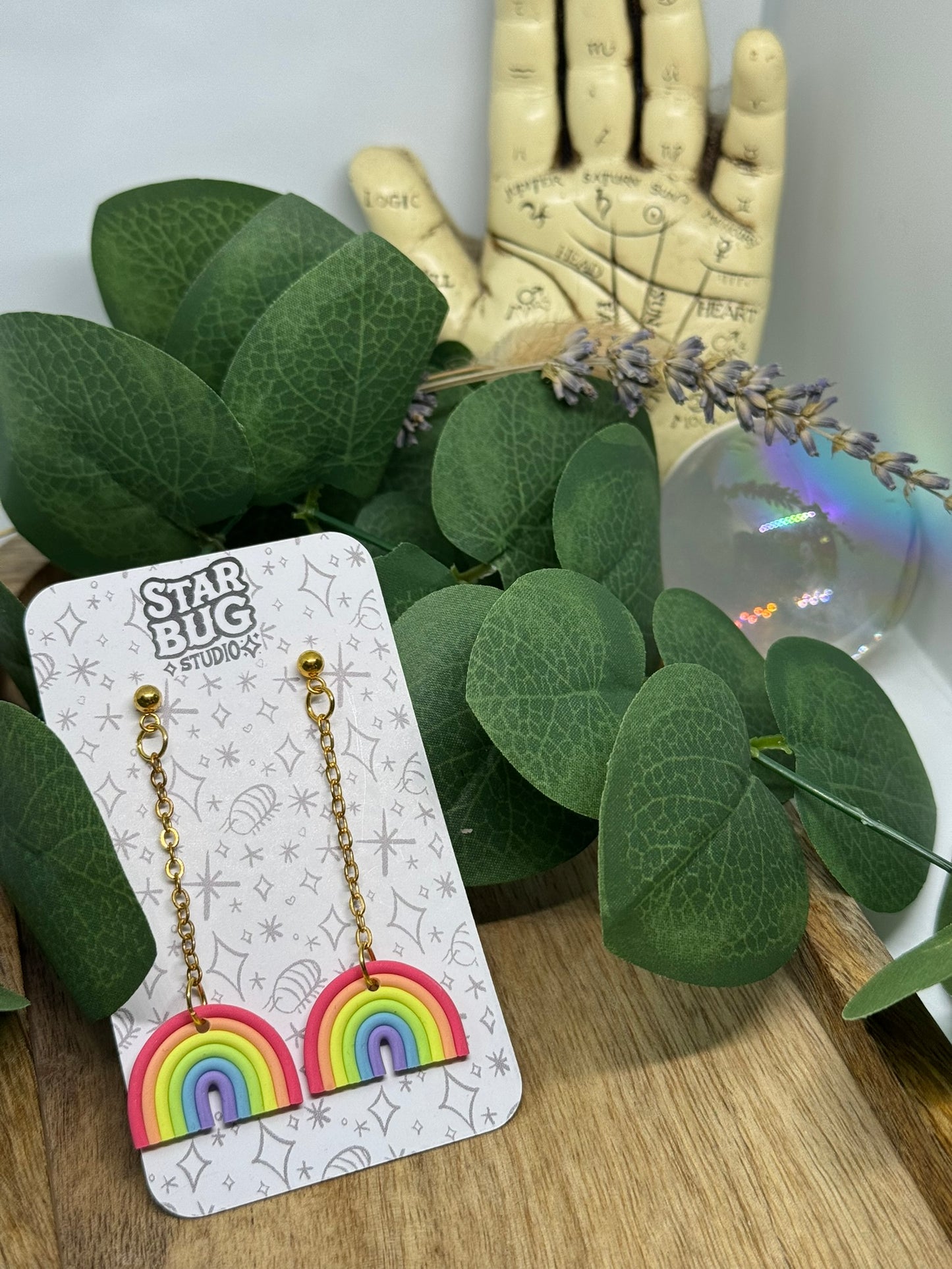 rainbow long dangles