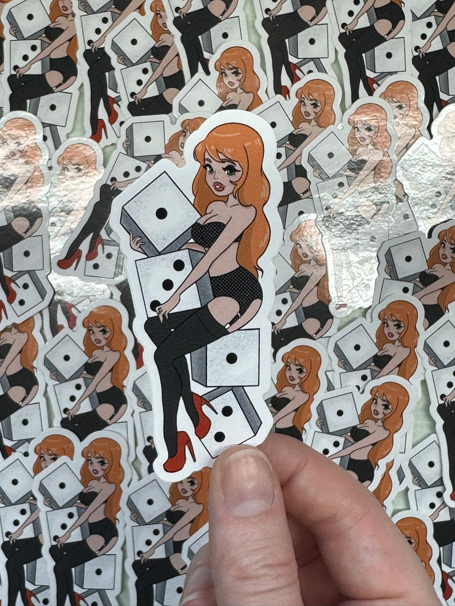 1312 dice pinup sticker